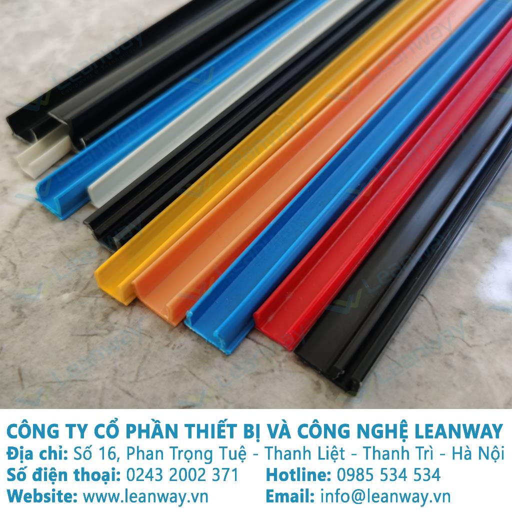 Nẹp rãnh nhựa màu trắng