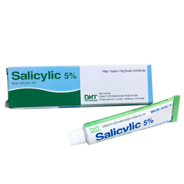 Kem bôi ngoài da làm mềm da salicylic 5% DHT 15G - Bs Bảo Hân