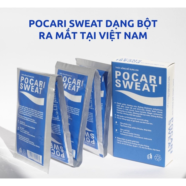Gói Bột Pha Bù Điện Giải Pocari Sweat  xua tan cơn khát, mang lại cảm giác sảng khoái