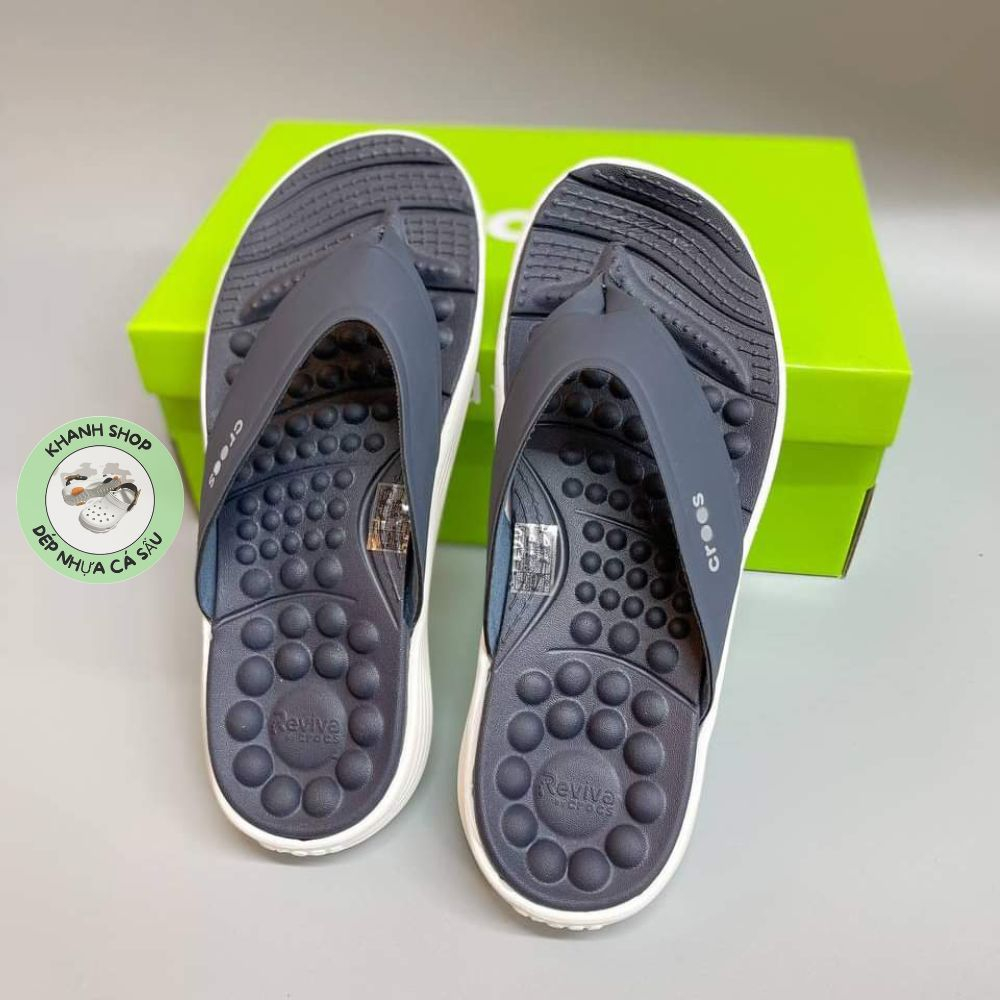 Dép xỏ ngón Cross riviva màu navy dành cho nam