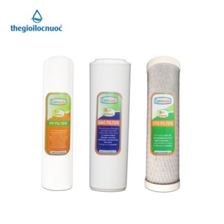 Bộ lõi lọc thô nhãn hiệu euromade - combo 3 lõi