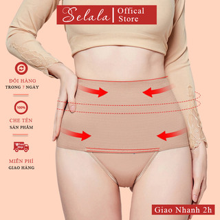 Quần Gen Bụng Selala Thiết Kế Kèm Đai Latex Xiết Gọn 2 - 3 Cm Co Giãn Thoải Mái QG15