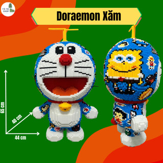 Mô hình lắp ráp Doraemon Xăm 65 cm siêu to khổng lồ, Lắp ghép Doraemon Xăm 65 cm