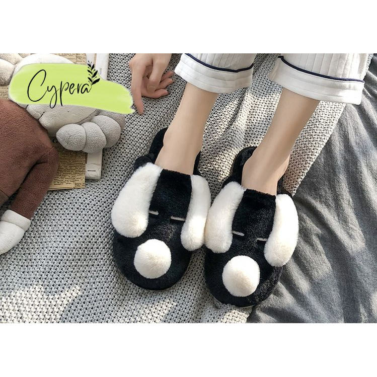 Dép bông hình cún cưng dễ thương xinh xắn mẫu mới cho nam nữ đế chống trơn - D157 - D34 - D40