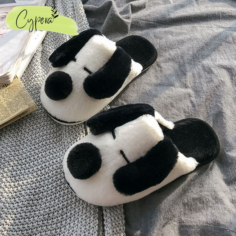 Dép bông hình cún cưng dễ thương xinh xắn mẫu mới cho nam nữ đế chống trơn - D157 - D34 - D40