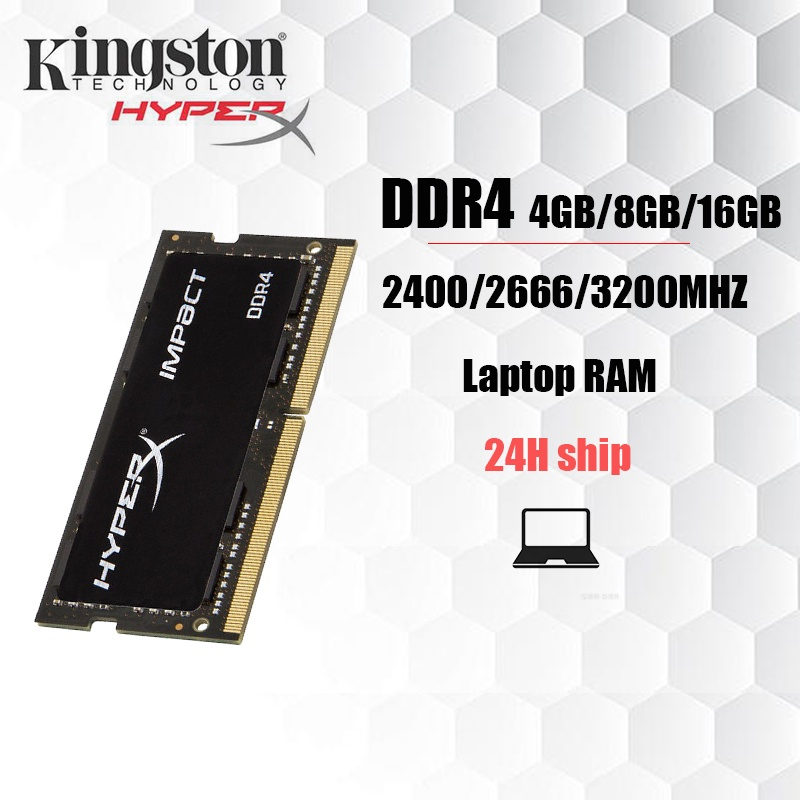 【Ship hàng tận nơi 24H】4GB/8GB/16GB Kingston Hyperx  Gaming RAM DDR4  2400/2666/3200MHZ SODIMM For Laptop