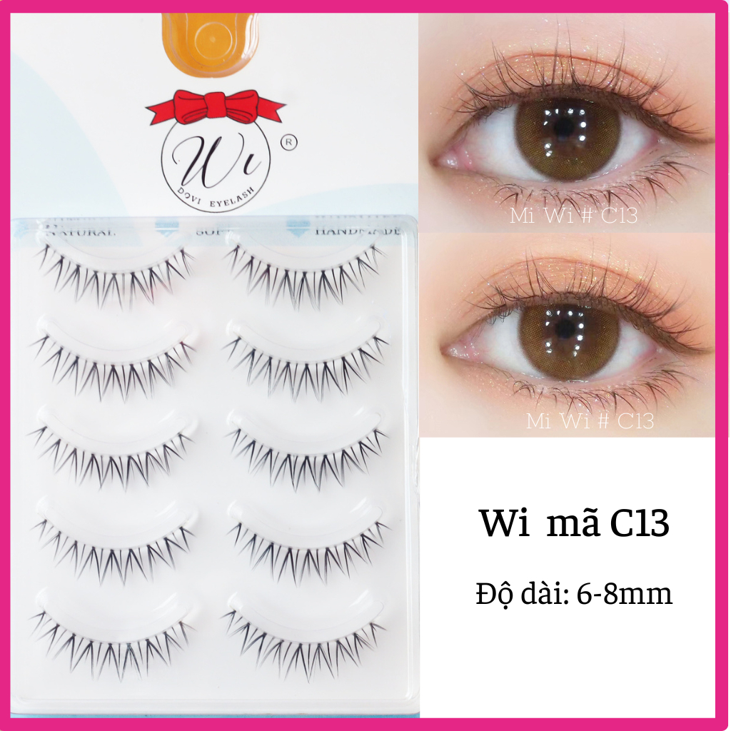 Mi Giả Gân Trong Tự Nhiên Trang Điểm Mắt Phong Cách Mi Anime, Lông Mi mlen diary