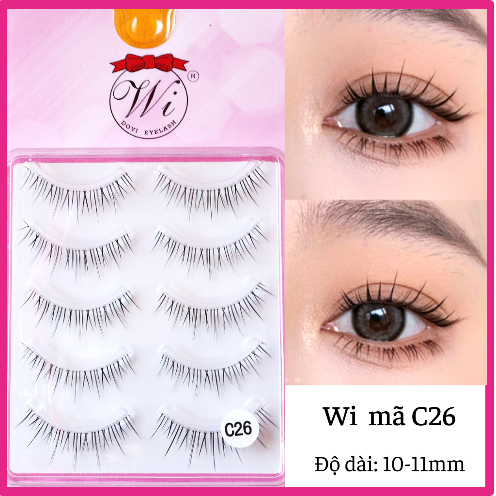 Mi Giả Gân Trong Tự Nhiên Trang Điểm Mắt Phong Cách Mi Anime, Lông Mi mlen diary