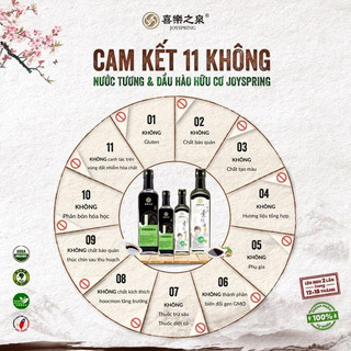 Nước tương hữu cơ ít muối JoySpring 200ml & 500ml