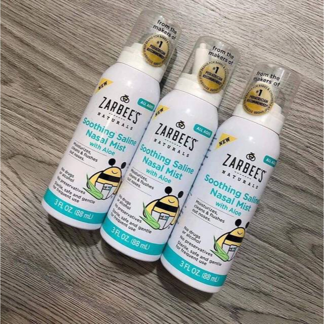 [CHÍNH HÃNG[ Xịt mũi lô hội Zarbee Mỹ 88ml cho bé Zarbees / Zarbee's chuẩn auth