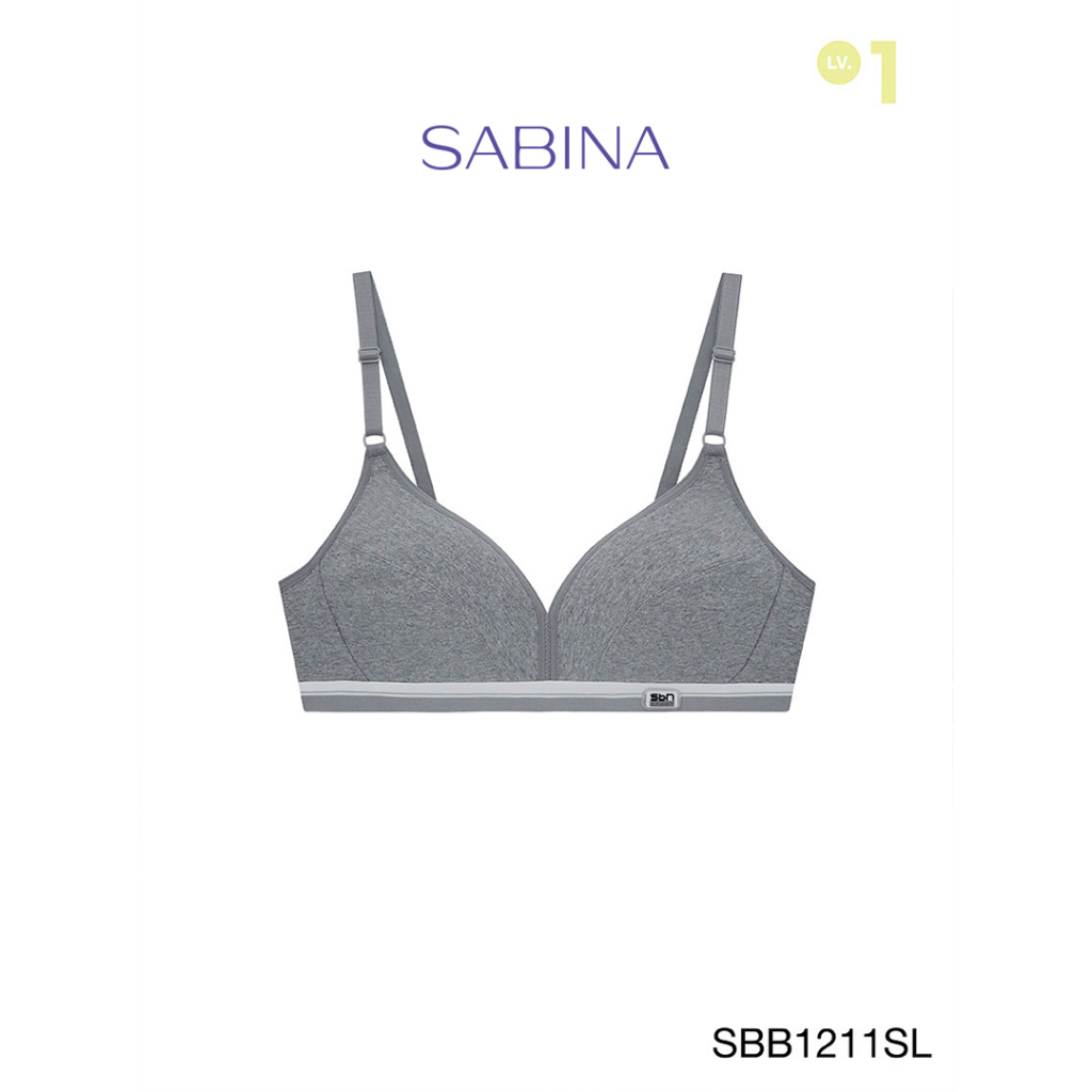 Áo Lót Thể Thao Viền Sọc Xám Trắng Thời Trang Basic Sport By Sabina SBB1211