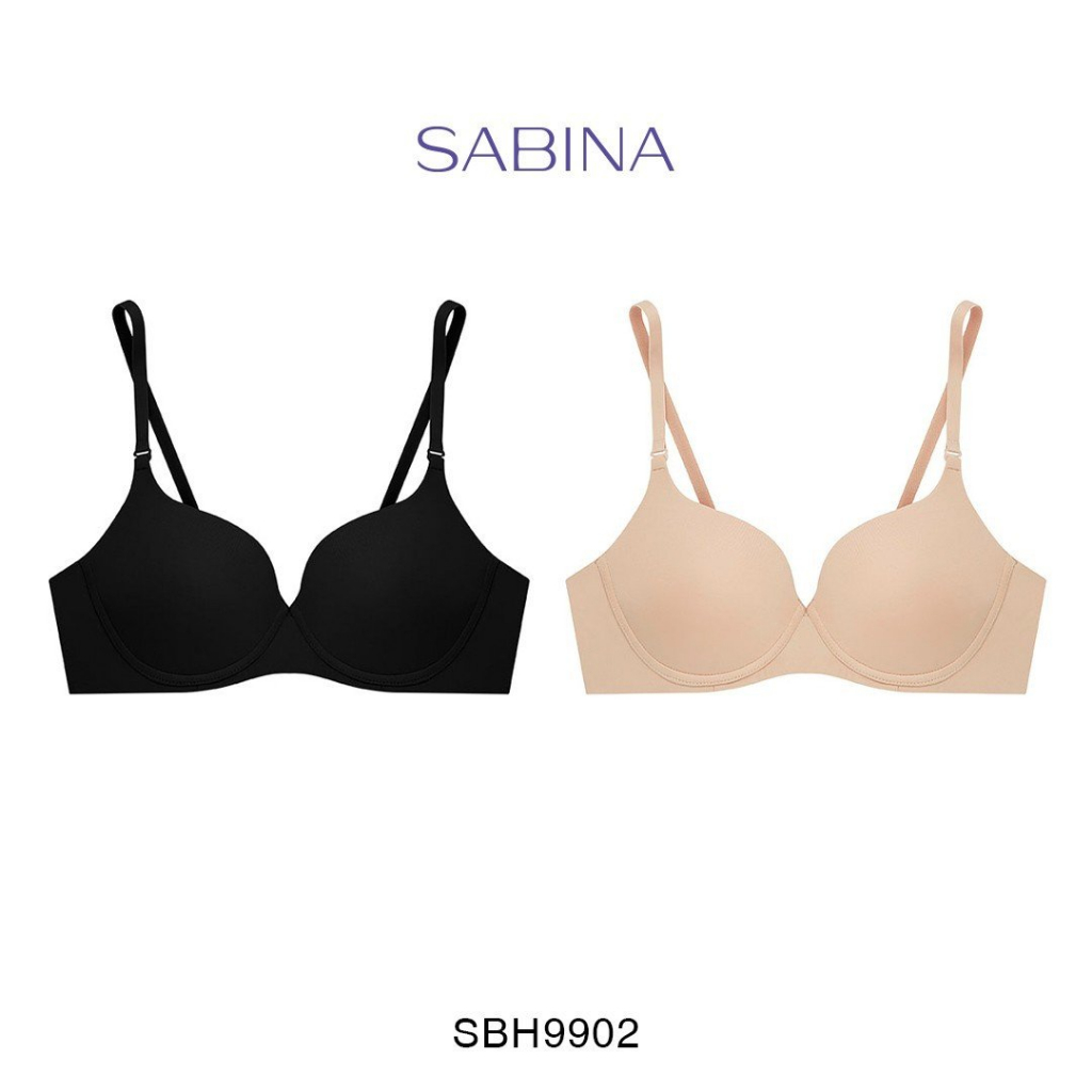 Combo 2 Áo Lót Mút Dày Vừa Nâng Ngực Vừa Màu Trơn Basic Soft Doomm By Sabina SBH9902