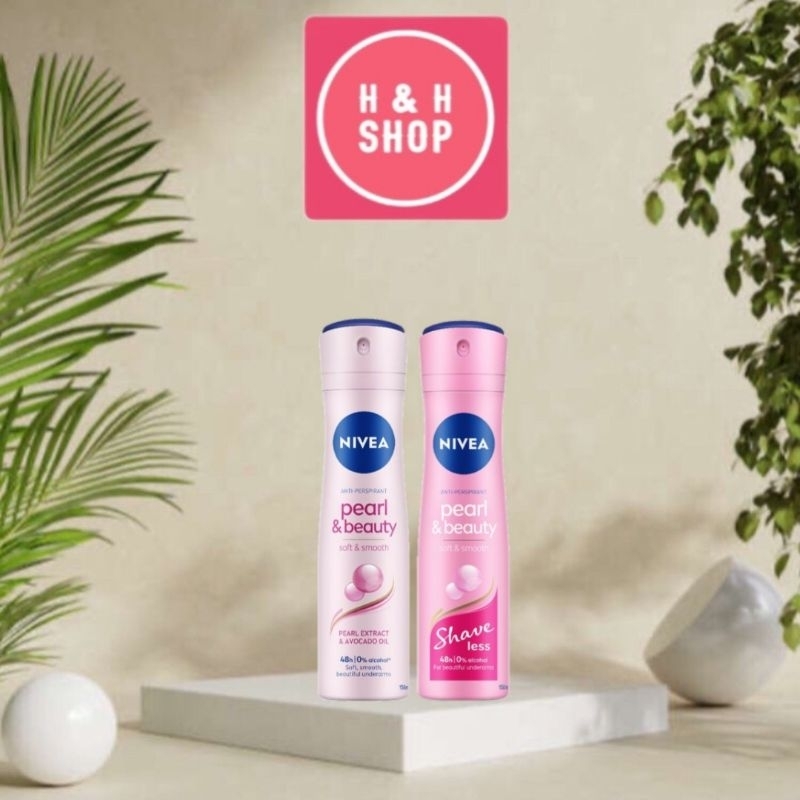 Xịt ngăn mùi NIVEA Pearl & Beauty dưỡng sáng da ngọc trai 150ml