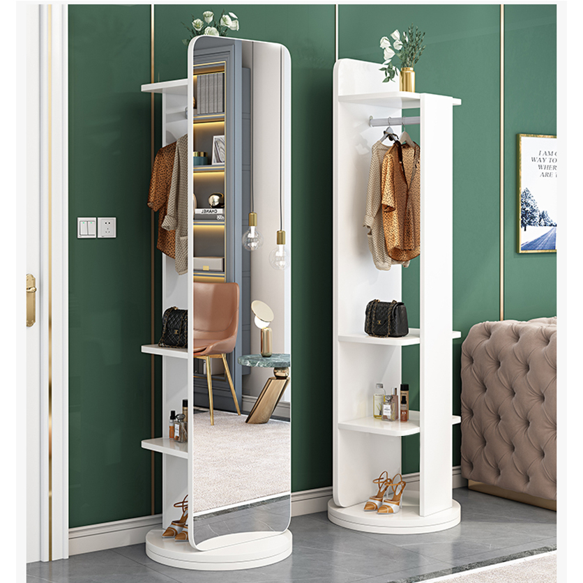 Gương soi toàn thân gương đứng xoay thông minh decor phòng bàn trang điểm kết hợp tủ quần áo IGA- GP285.01 | BigBuy360 - bigbuy360.vn