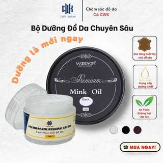 Bộ dưỡng đồ da chuyên sâu Woodson-Chuyên bảo dưỡng, làm mới,khôi phục túi da, ví, áo da, giày da...
