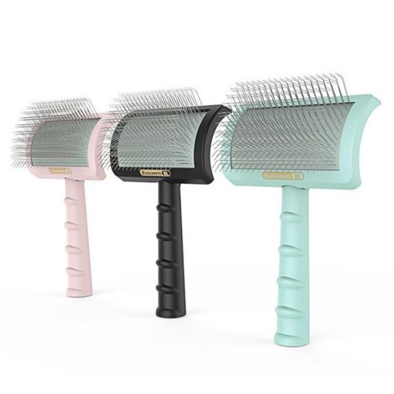 Lược chải lông bản cong Goldpets đánh chải bông lông cho thú cưng xinh đẹp chuẩn spa