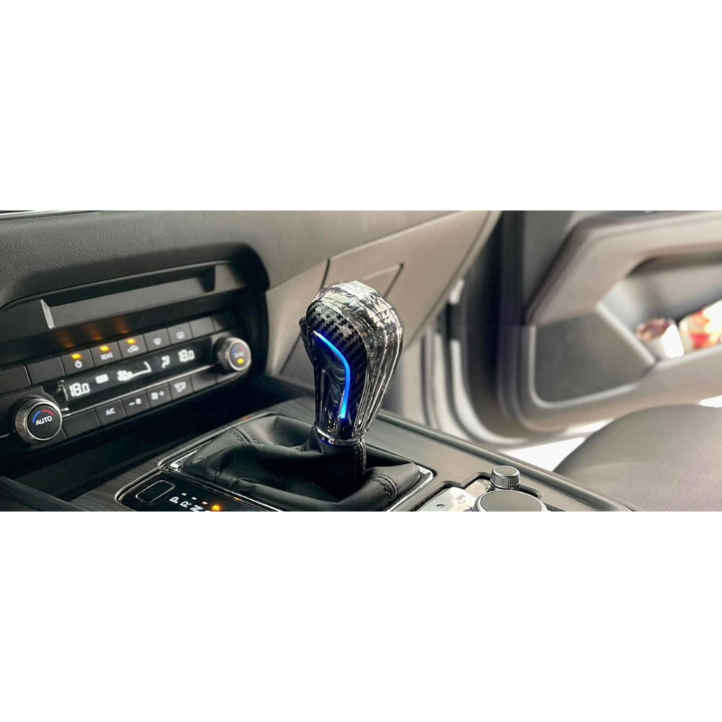 Tay nắm cần số pha lê có Led cho Mazda
