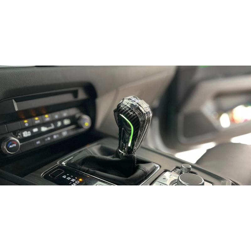 Tay nắm cần số pha lê có Led cho Mazda
