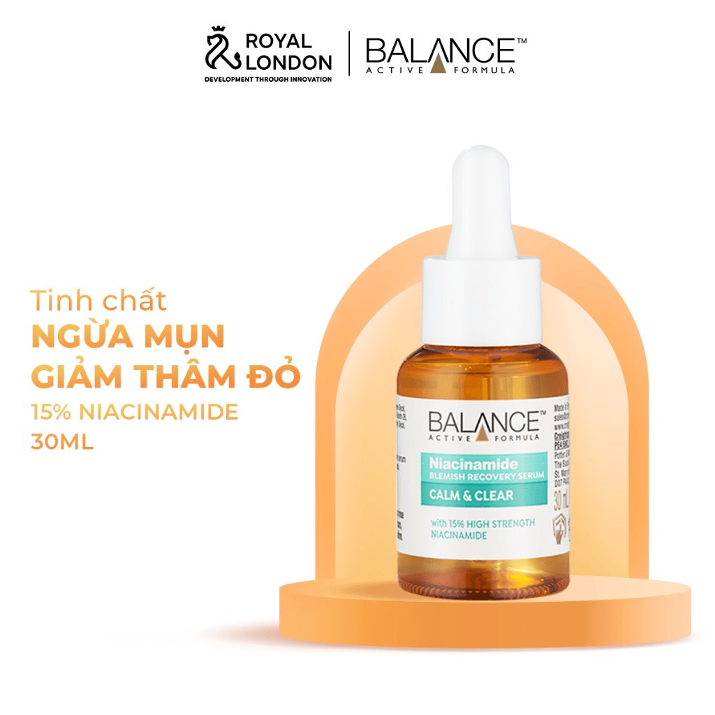 Combo serum ngừa mụn, giảm thâm và làm sáng da Balance Vitamin C và Niacinamide Serum 30ml/chai