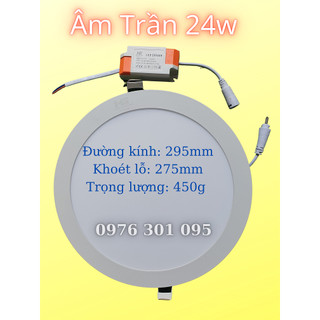 Đèn led âm trần siêu mỏng lắp thạch cao 24w siêu sáng
