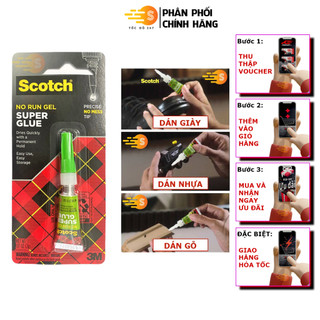 Keo dán giày, gỗ, nhựa đa năng siêu dính nhanh khô 3M Scotch AD113 - Tốc Độ 247, Hàng chính hãng, Tạo tính thẩm mỹ cao