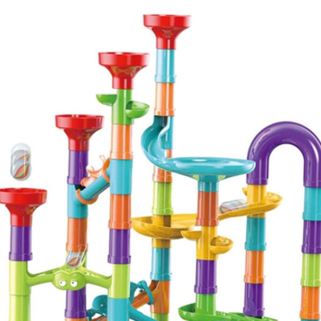 Đồ Chơi Lắp Ráp Cầu Trượt Thả Bi Marble Run 113 Chi Tiết Kiểu Dáng Đường Ống Tròn.Tiệm Nhà Sóc