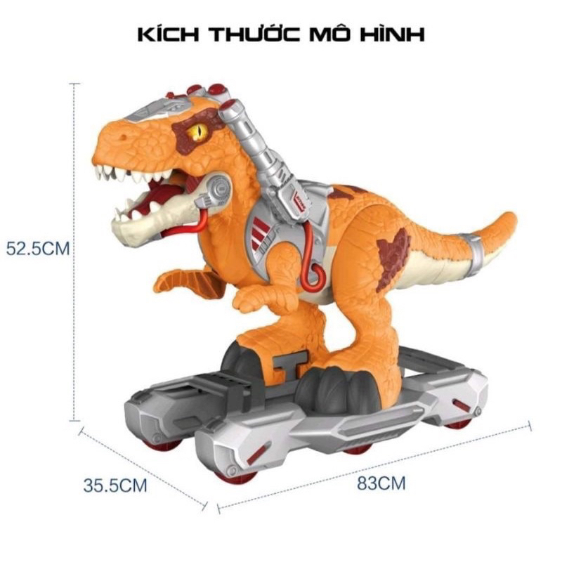 Khủng Long Phun Sương Cỡ Lớn Có Thể Cưỡi Lên Cho Bé, Có Thể Phun Sương, Xe Đồ Chơi Khủng Long Tay Ga Cho Trẻ Em
