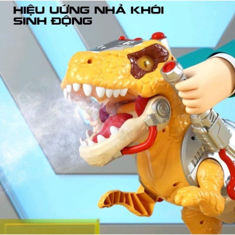 Khủng Long Phun Sương Cỡ Lớn Có Thể Cưỡi Lên Cho Bé, Có Thể Phun Sương, Xe Đồ Chơi Khủng Long Tay Ga Cho Trẻ Em