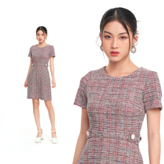 N&M Đầm dạ Tweed Nữ luxury 2209008