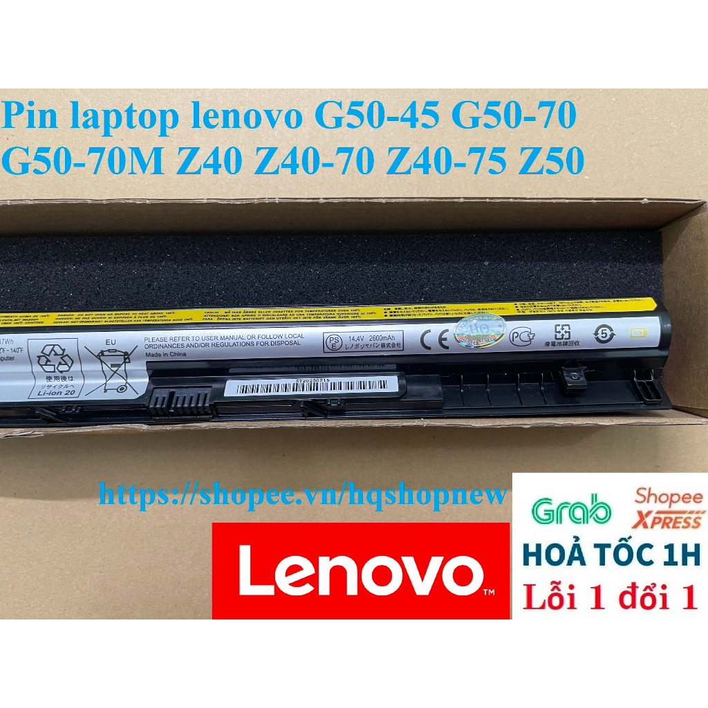 ⚡ Pin laptop lenovo G50-45 G50-70 G50-70M Z40 Z40-70 Z40-75 Z50