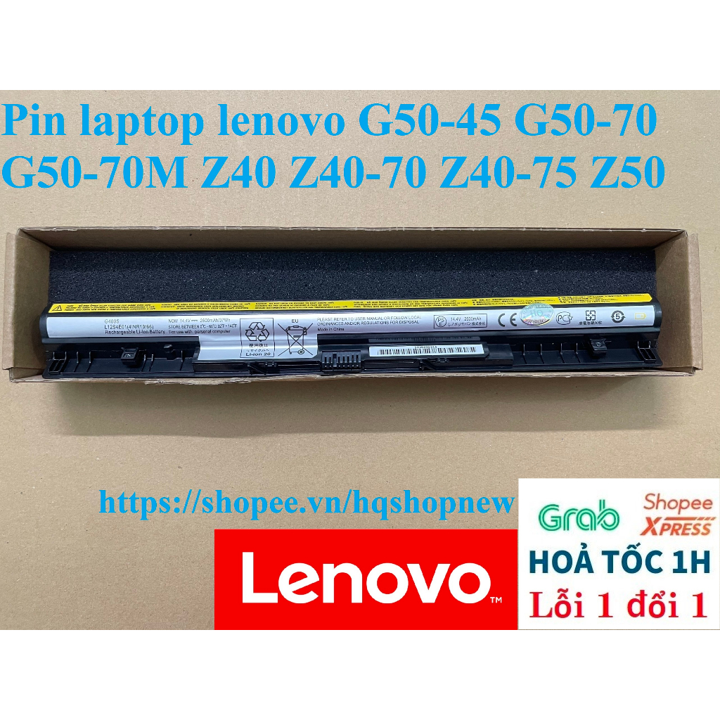 ⚡ Pin laptop lenovo G50-45 G50-70 G50-70M Z40 Z40-70 Z40-75 Z50