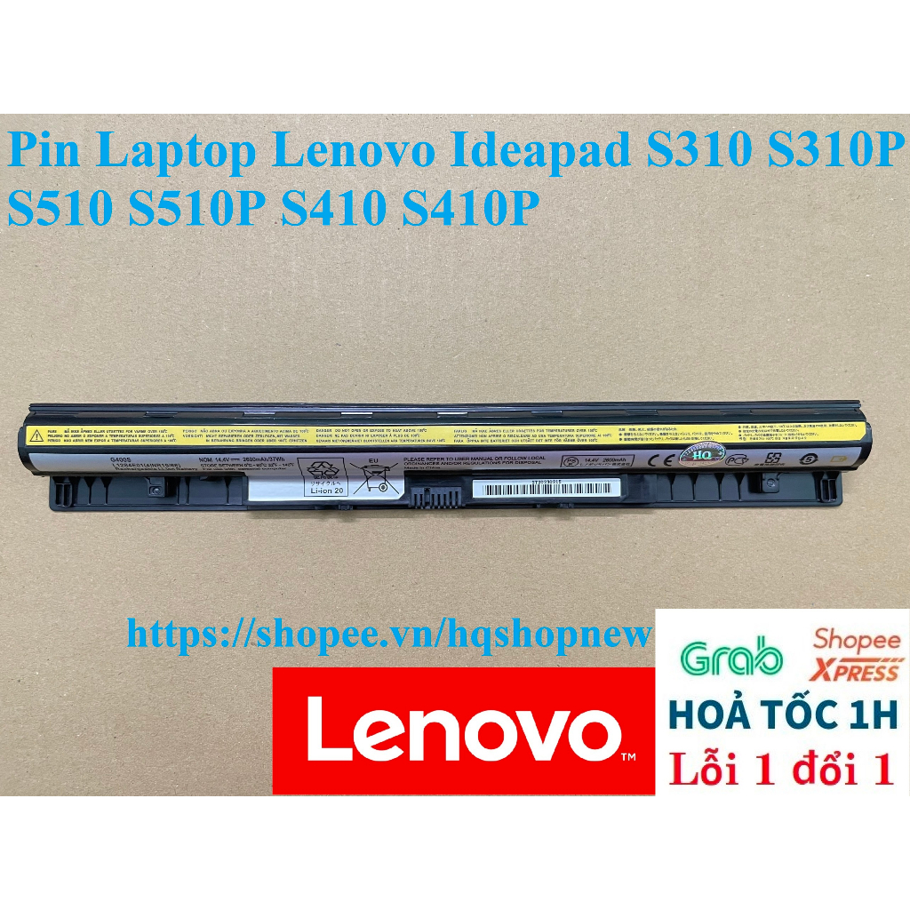 ⚡Pin Laptop Lenovo Ideapad S310 S310P S510 S510P S410 S410P