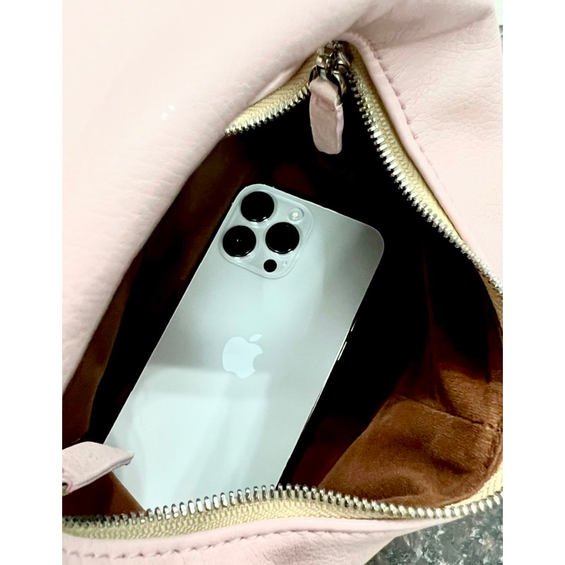 Túi Chow bag Hérisson màu hồng + nơ hồng bản xách tay