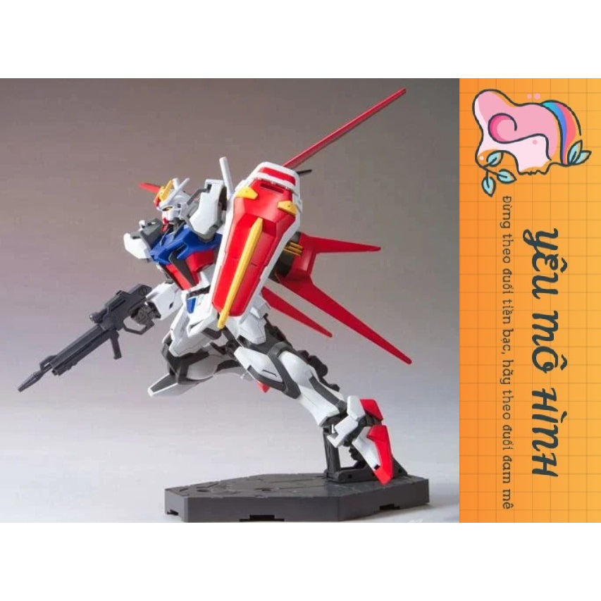 Gundam HG GAT-X105 Strike Fighter  tặng kèm base trưng bày