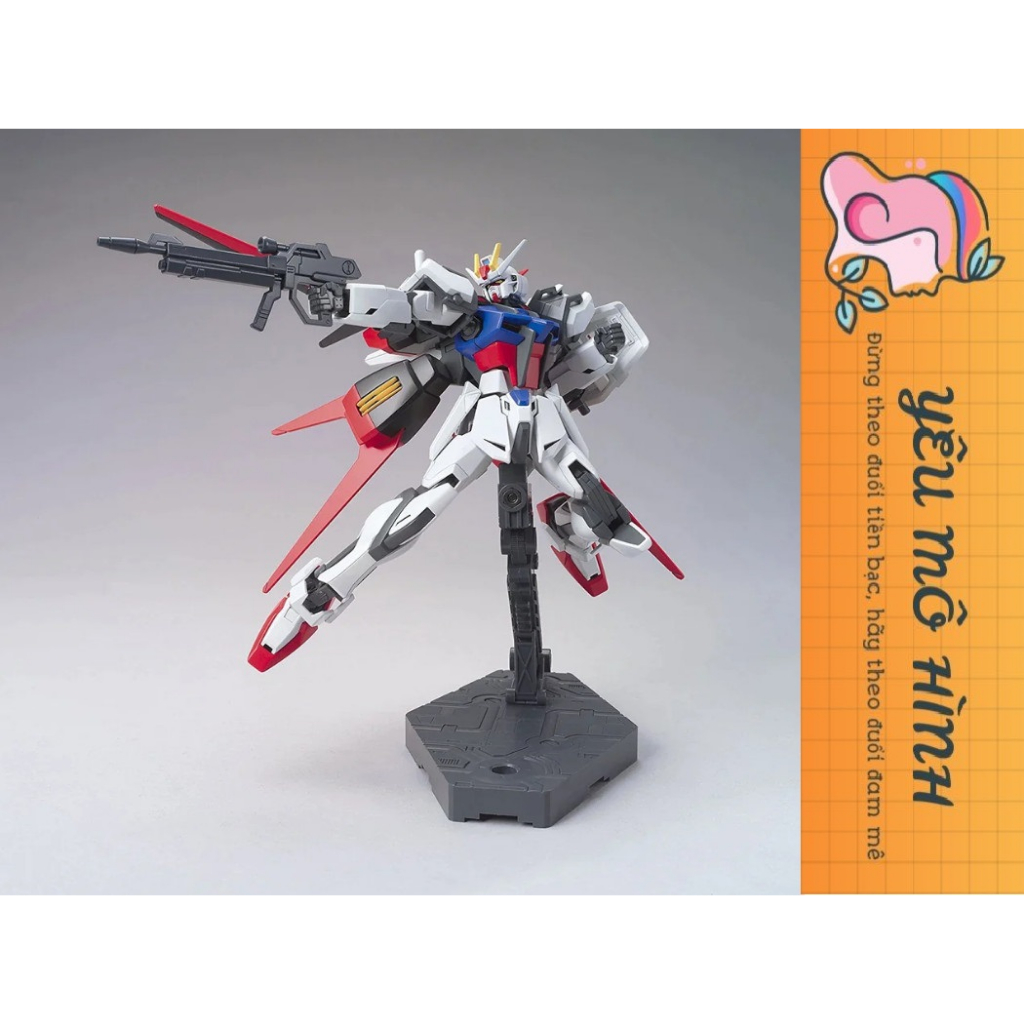 Gundam HG GAT-X105 Strike Fighter  tặng kèm base trưng bày