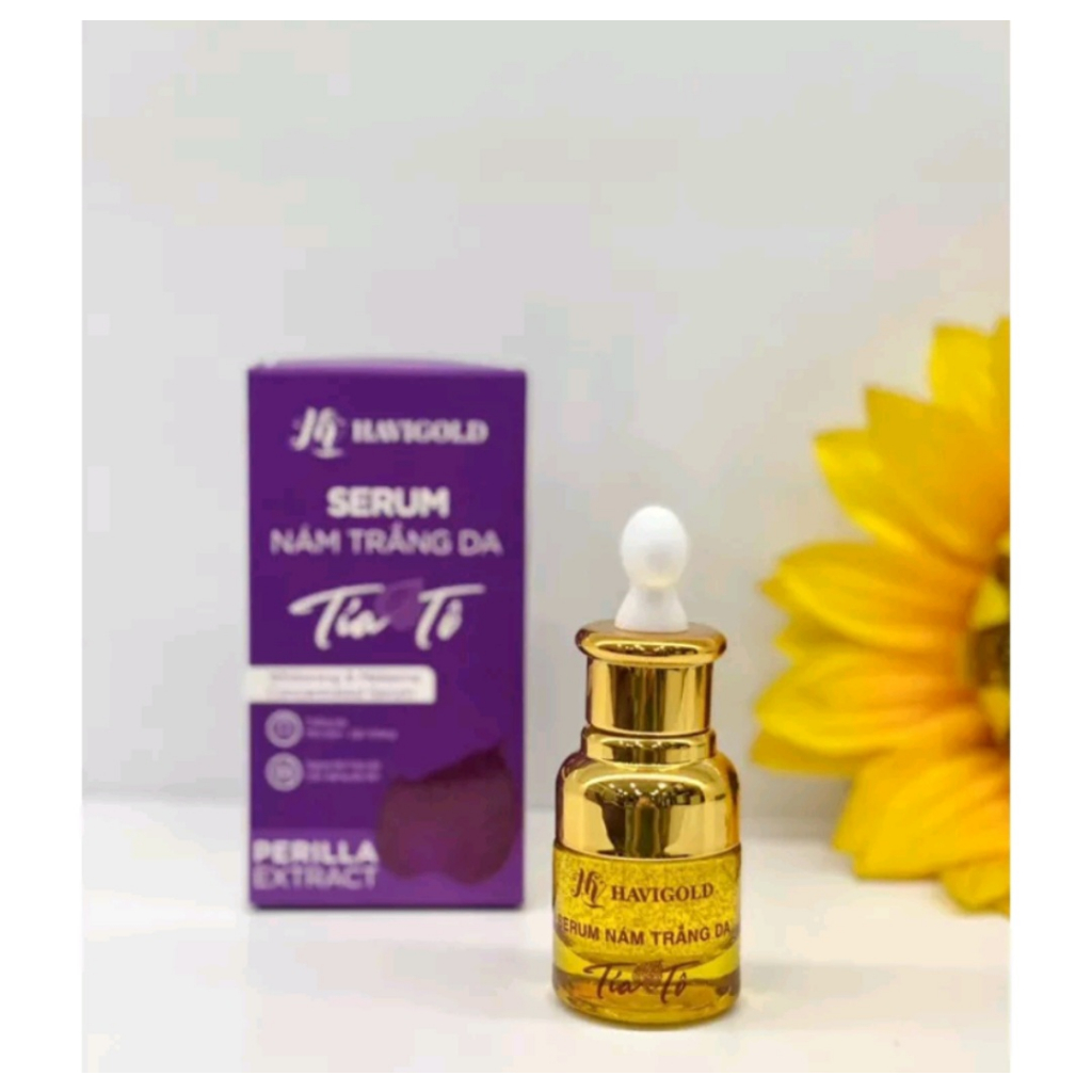 Serum - Nám trắng da  Tía tô Tinh chất vàng