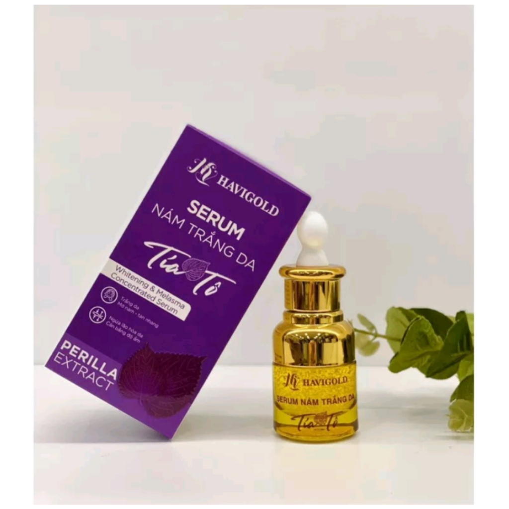Serum - Nám trắng da  Tía tô Tinh chất vàng