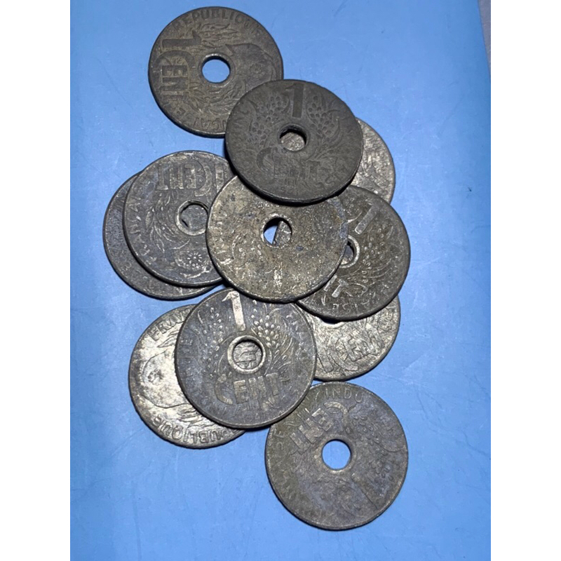 Đồng xu 1 Cent indochine thời Pháp