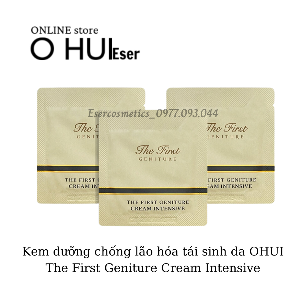 Gói Kem Dưỡng OHUI THE FIRST PHỤC HỒI, TÁI SINH DA YẾU, CHỐNG LÃO HÓA, DƯỠNG ẨM _ 1ml