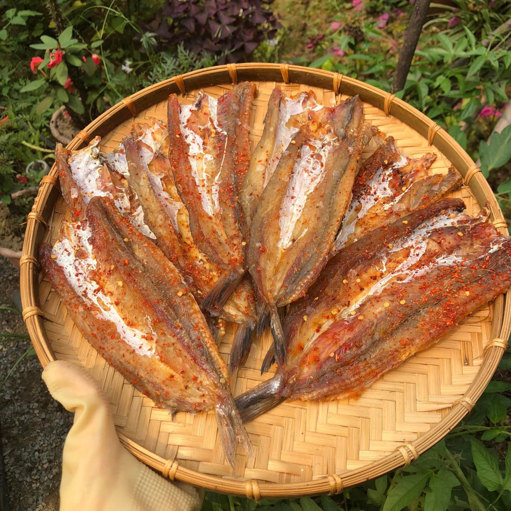 Cá mối khô mặn 18-20 con 1kg/ Khô cá mối tẩm ớt ngon Quảng Ninh - 2 LOẠI