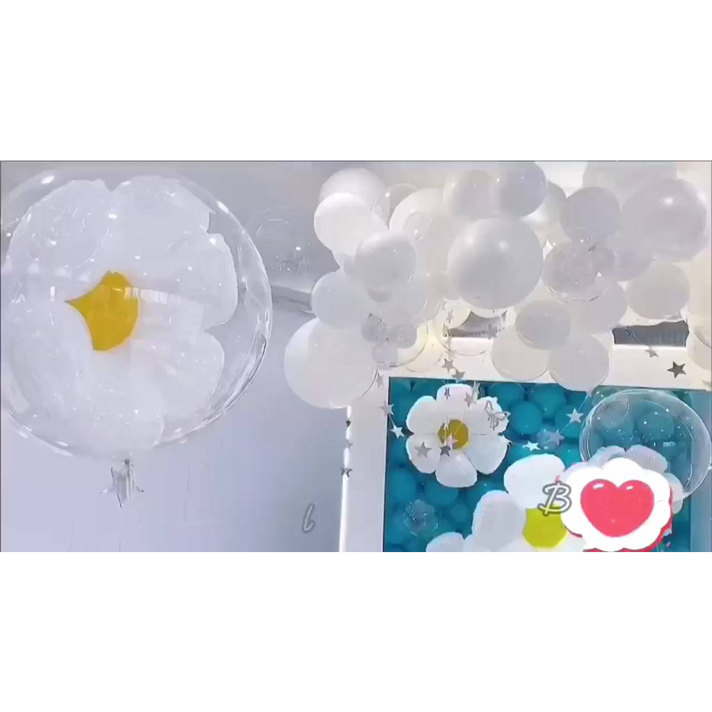 Bóng Hoa Cúc Mặt Cười, Bong Bóng Trang Trí Sinh nhật