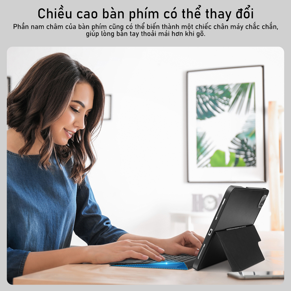Bàn Phím Bluetooth Không Dây GOOJODOQ Từ Tính Dành Cho Ipad Pro 11 Air 5 4 10.9 Gen 9th 8th 7th 10.2 Bảo hành chính hãng