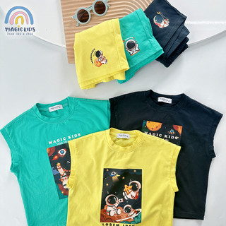 Bộ đồ cotton cộc tay Bonkids cho bé trai