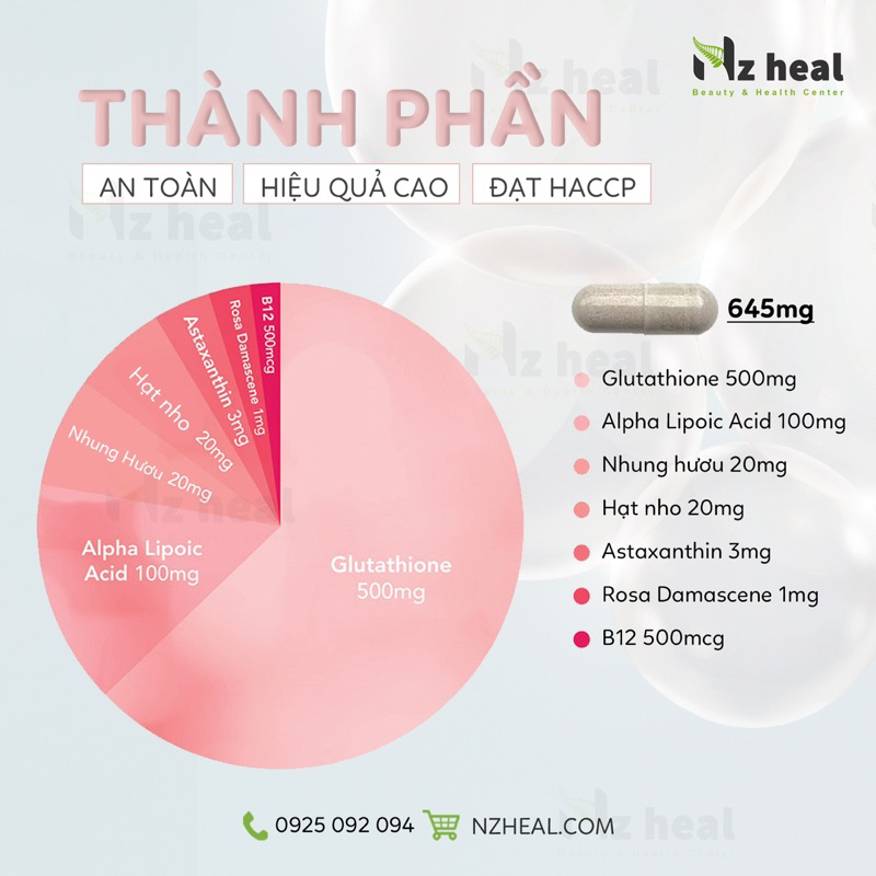 Viên uống sáng da, thơm cơ thể Deep Blue Health PRO CELLULAR WHITE 60 viên