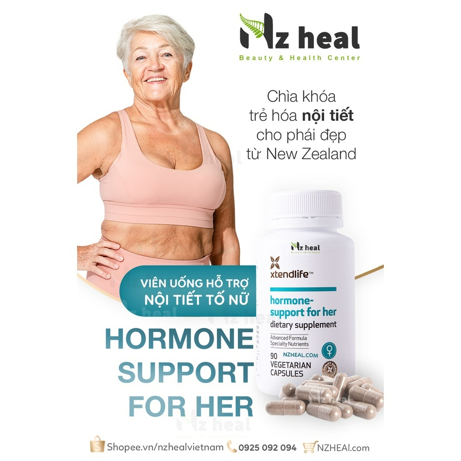 Viên Uống Tăng Nội Tiết Tố Nữ Hormone Support For Her Xtend-Life