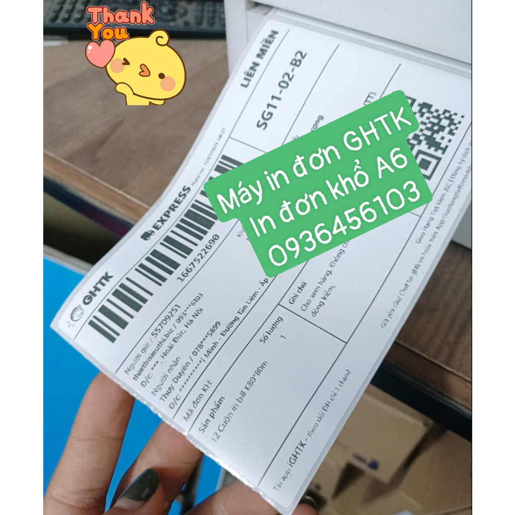 Máy in đơn hàng Shopee, in mã vận đơn giao hàng, in tem mã vạch sản phẩm Xprinter XP 420B