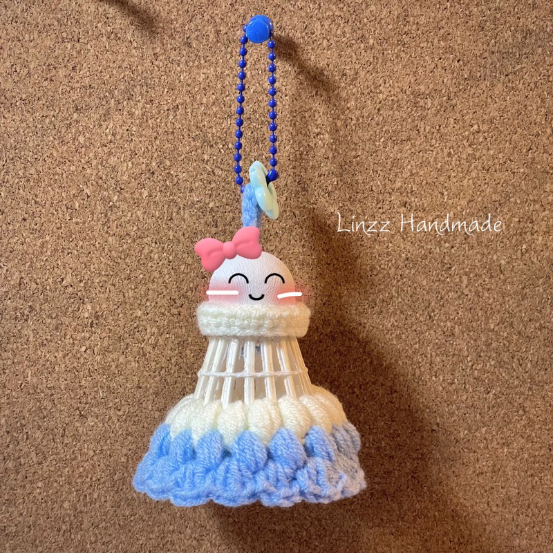 Móc khoá quả cầu lông phối màu theo sở thích - handmade by Linzz