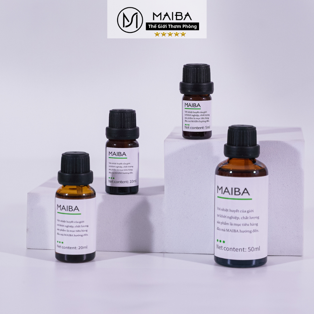 Tinh Dầu Nguyên Chất Thiên Nhiên 3 Tầng Hương Maiba Xông Phòng Giúp Khử Mùi Phòng, Nhà Cửa, Thư Giãn 5Ml Tdnc