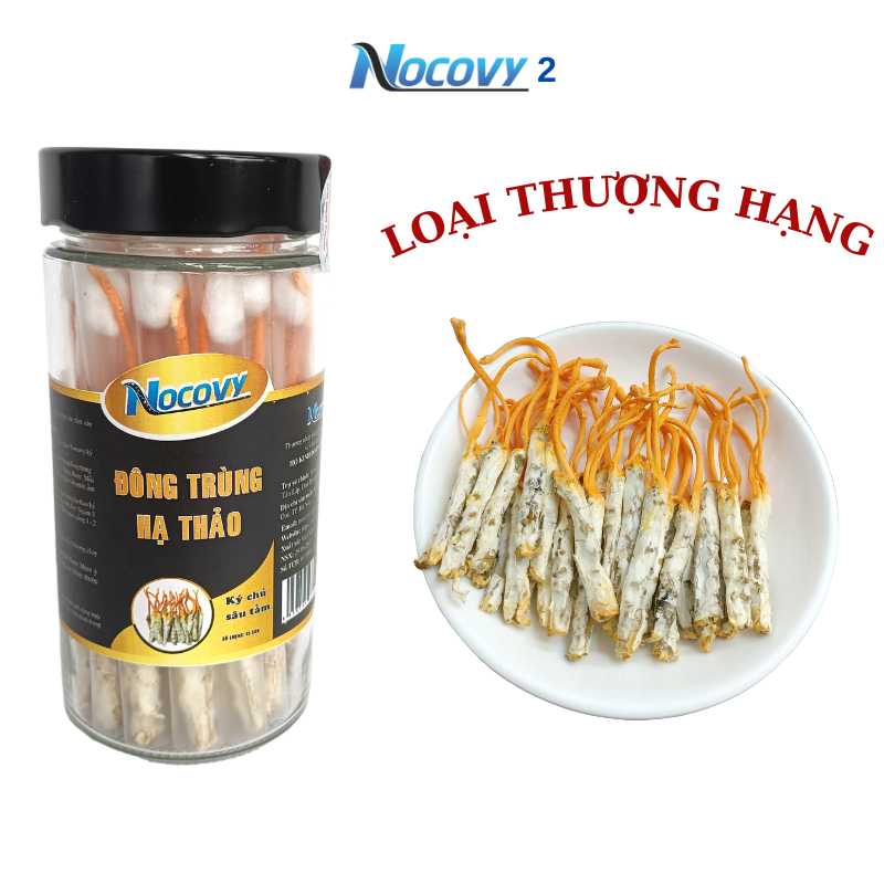 Đông trùng hạ thảo ký chủ sâu tằm NOCOVY  dược chất siêu vượt trội giúp cải thiện hô hấp, giúp ăn ngon ngủ sâu