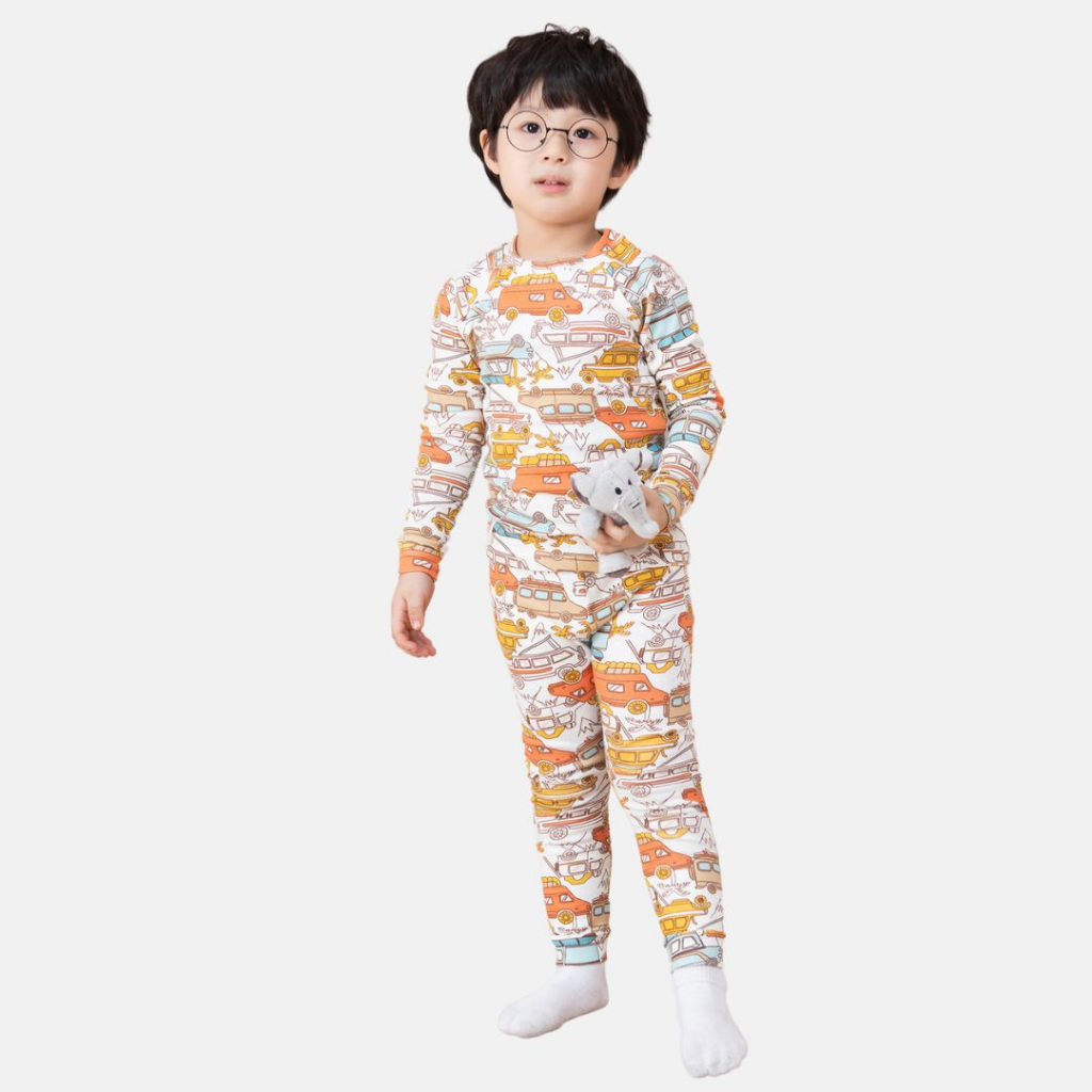 Đồ bộ dài tay trẻ em Lizard cotton họa tiết đáng yêu - 5SS23-009